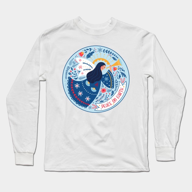 Peace on Earth Long Sleeve T-Shirt by PalmGallery